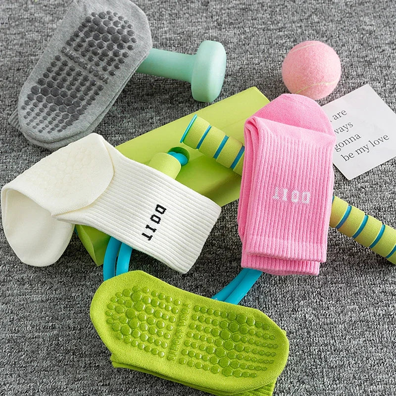 Cotton breathable yoga socks Anti-slip