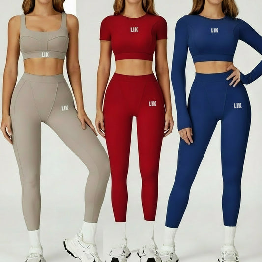 Nude yoga suit tight shock-proof