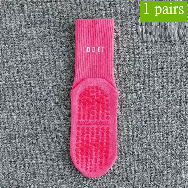 Cotton breathable yoga socks Anti-slip