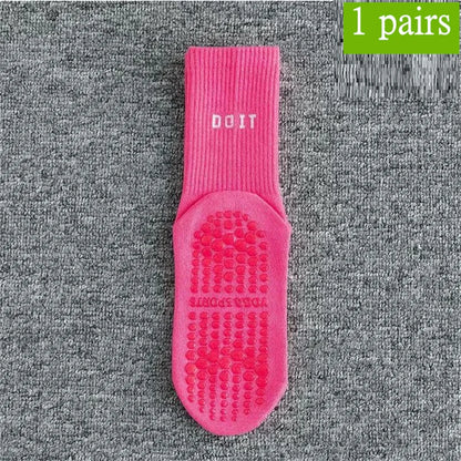 Cotton breathable yoga socks Anti-slip