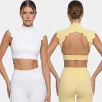 Backless hollow-out waistcoat clothes