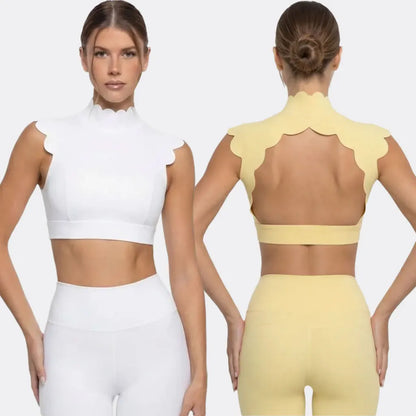 Backless hollow-out waistcoat clothes