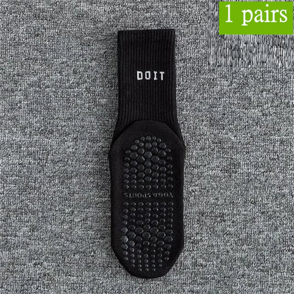 Cotton breathable yoga socks Anti-slip