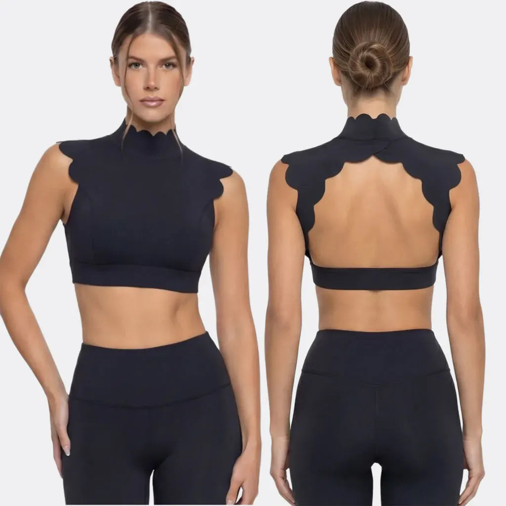 Backless hollow-out waistcoat clothes