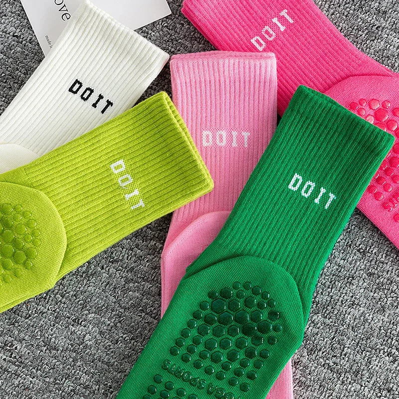 Cotton breathable yoga socks Anti-slip